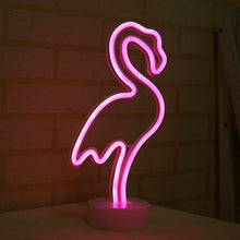 Load image into Gallery viewer, Neon LED Decoration Lamp - Flamingo/Heart/Moon/Pineapple/Christmas Tree