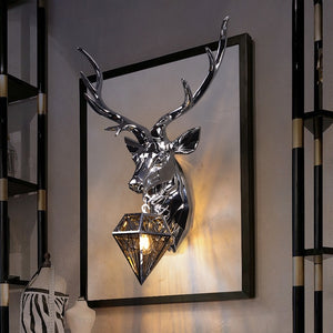 Nordic Antler Deer Wall Lamp