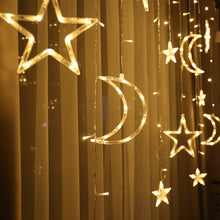 Load image into Gallery viewer, Moon-Star String Lights