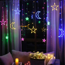 Load image into Gallery viewer, Moon-Star String Lights